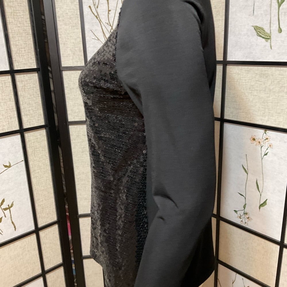 Slinky Brand Sequined Turtleneck Top - Picture 6 of 7